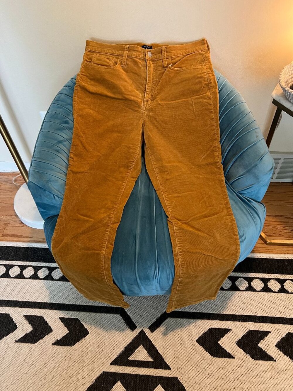 J.Crew Mustard Corduroy 5-Pocket Straight Pants 30
